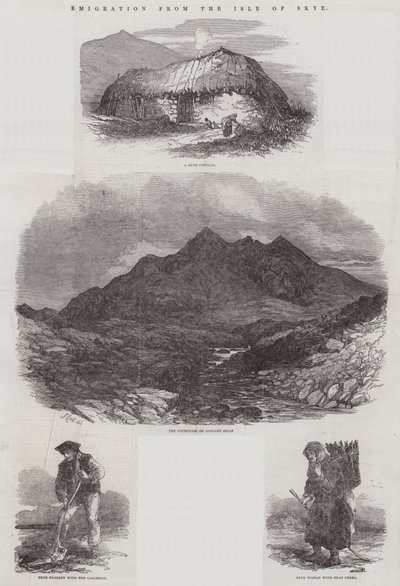Emigratie van het eiland Skye door Samuel Read
